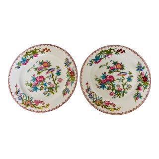 C.1930 Antique Mintons Cuckoo Luncheon Salad Plates 7-3/4" Set of 2 For Sale