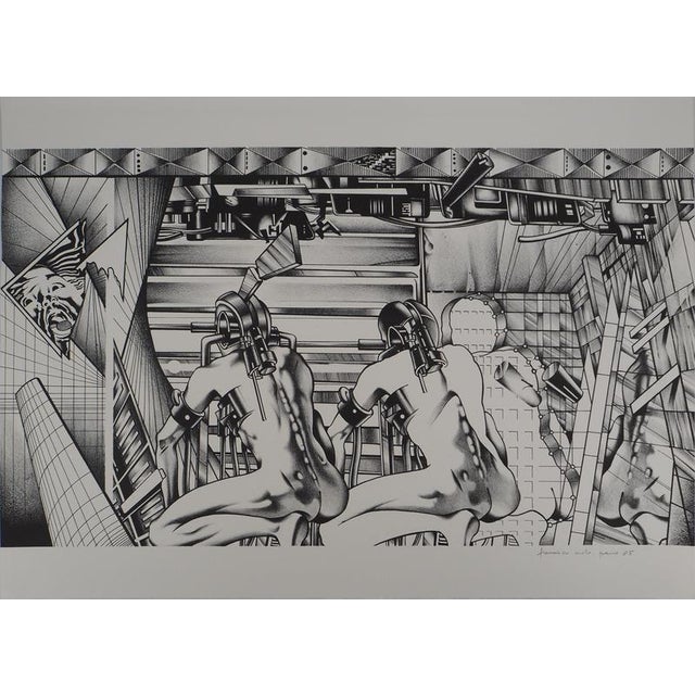 Francisco Melo, Guerriers futuristes, Lithograph For Sale - Image 9 of 9