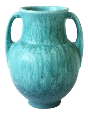 Modern Turquoise Blue Pottery Vase, Circa Early 20th Century