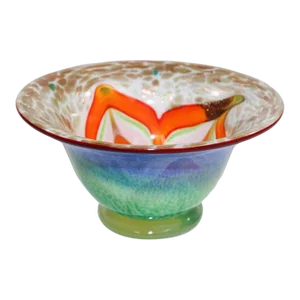 1960s Italian Murano Venetian Glass Bowl