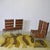 Metal Doghe Model Chairs with Metal Structure and Brown Suede Seat from Metalarte, 1970s, Set of 4 For Sale - Image 7 of 9