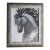 Horse Portrait Black & White Minimalism Expressionism Brutalist Original Oil Painting Cleo Plowden For Sale