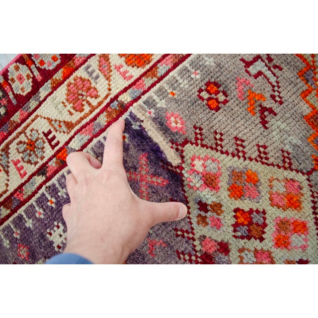 1960s Kurdish Extra Long Runner Herki Hand-Knotted Distressed Rug For Sale - Image 17 of 18