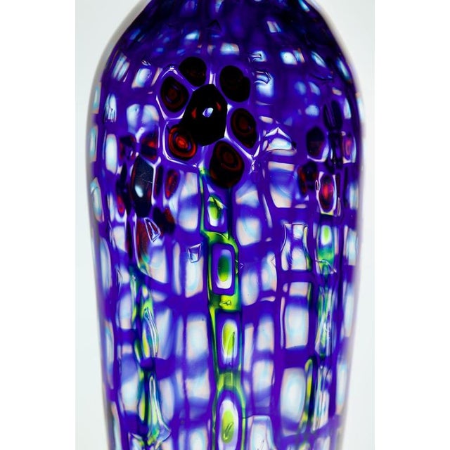 Vintage Murano Glass Vase with Murrine Romane by Carlo Scarpa, 1980 For Sale - Image 6 of 18