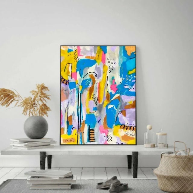 Contemporary Abstract Original Mixed Media Painting For Sale - Image 12 of 13