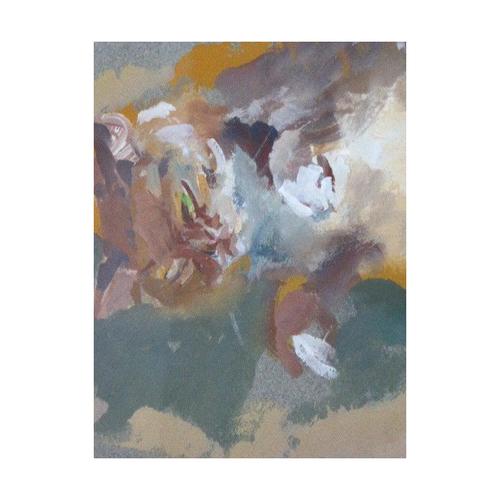 Brown Caroline Duckworth King, Reclining Cat, 1970s, Oil Painting on Paper, Framed For Sale - Image 8 of 14