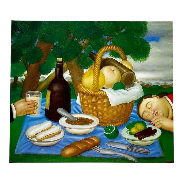 Fernando Botero 32 the Picnic 1983 For Sale