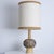 Axella Ceramic Beige Brown Lamp with Custom Shade by R. Houben, Denmark, 1970 For Sale - Image 9 of 10