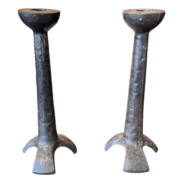 Bronze Candleholders by Horst Dalbeck, Germany, 1970, Set of 2 For Sale