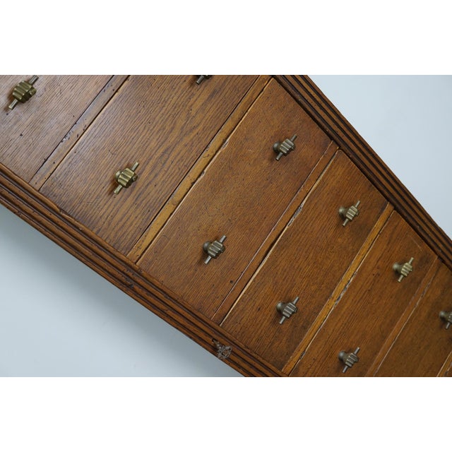 Dutch Oak Apothecary Cabinet, Mid-20th Century For Sale - Image 15 of 18