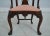 Wood Pair Small Scale Mahogany Decorative Occasional Accent Chairs For Sale - Image 7 of 12