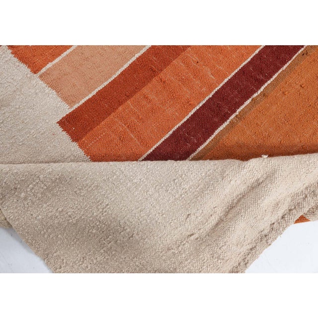Vintage Swedish Flat-Weave Rug, Doris Leslie Blau For Sale - Image 4 of 10