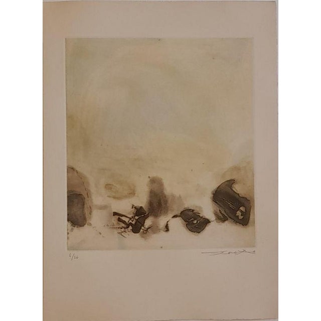 Etching, 1972 Handsigned by the artist in pencil and numbered 4/26 Publisher : Editions Galanis (Paris) Printer : Bellini...