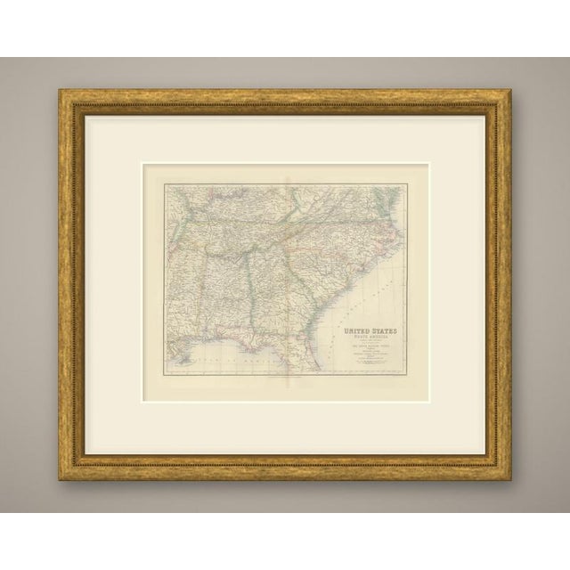 This is an original antique engraved map, colored by hand, from fullarton's companion atlas to the gazetteer of the world....