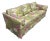 Vintage 80s Quilted Floral Sofa For Sale