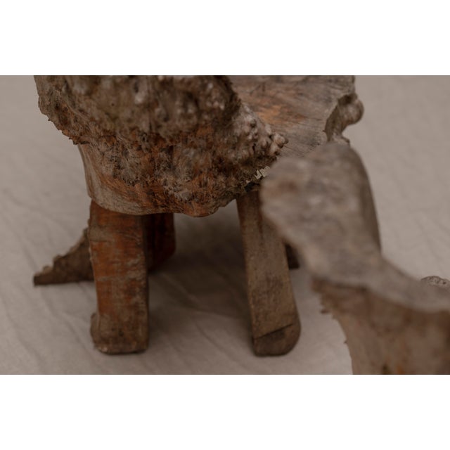 Vintage Sculptural Burlwood Side Chairs, 1970s, Set of 2 For Sale - Image 15 of 16