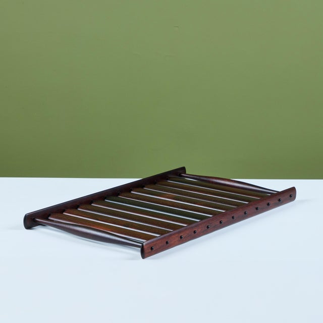 Dansk Jens Quistgaard Slatted Rosewood Tray for Dansk "Rare Woods" Collection For Sale - Image 4 of 12