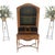 Brown Berkey & Gay Painted Decorated Petit Secretary Display Cabinet with Shelves Burl For Sale - Image 8 of 12