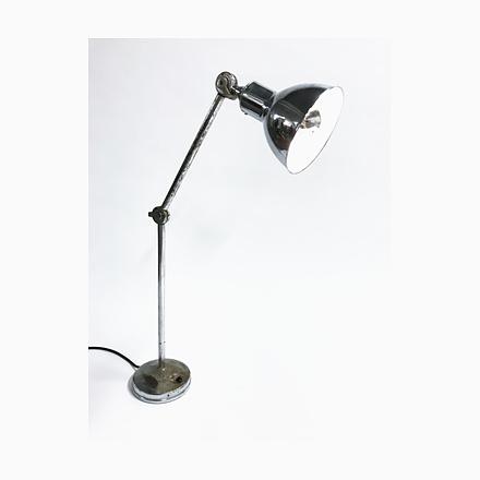 Industrial Chrome Plated Table Lamp from AGI, 1930s For Sale - Image 12 of 12