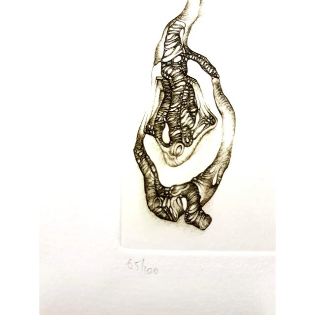 Fred Deux - Grey Surrealism III - Signed Original Etching For Sale - Image 3 of 7