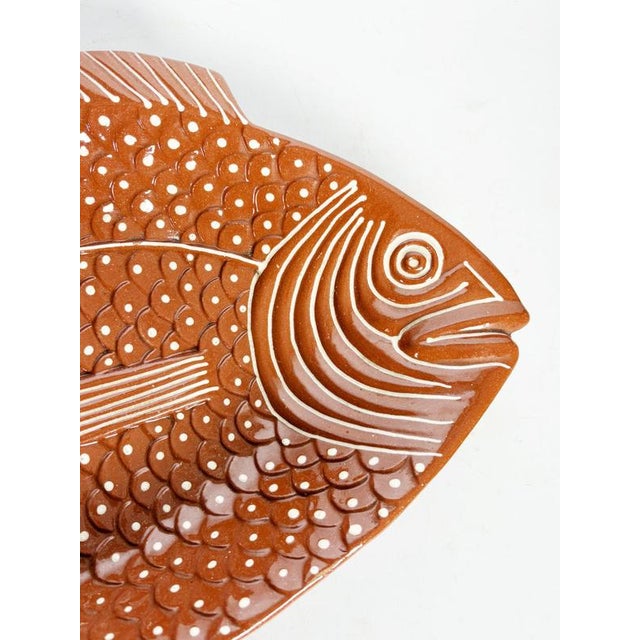 1970s Fish-Shaped Ceramic Dish, France, 1970 For Sale - Image 5 of 15