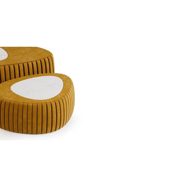 Contemporary Cappadocia Coffee Table by Alma De Luce, Set of 2 For Sale - Image 3 of 8