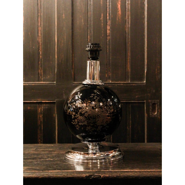 Italian Porcelain Sphere Table Lamp, 1970s For Sale - Image 6 of 6