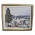 Max Theynet Signed Impressionist Swiss Rural Winter Landscape Oil Painting For Sale