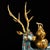 Vintage Cloisonne Enamel Deer With Gourd – 15" Gilt Auspicious Figure For Sale - Image 10 of 10