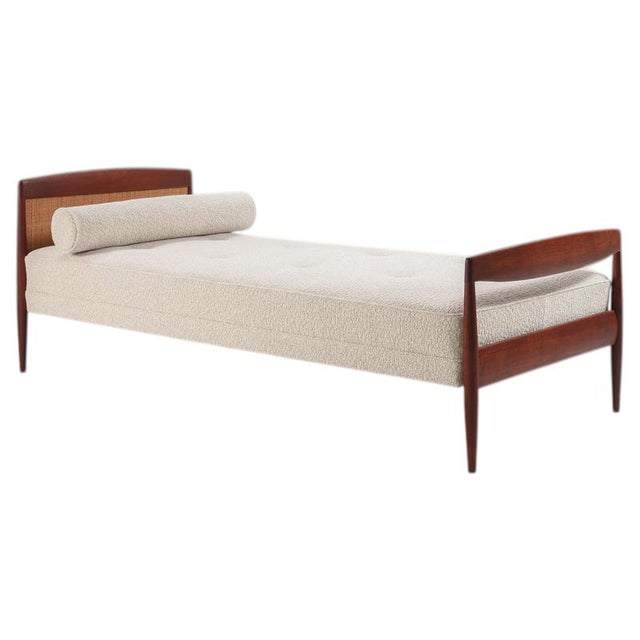 Scandinavian Daybed in Teak and Cane, Denmark, 1960 For Sale - Image 16 of 16