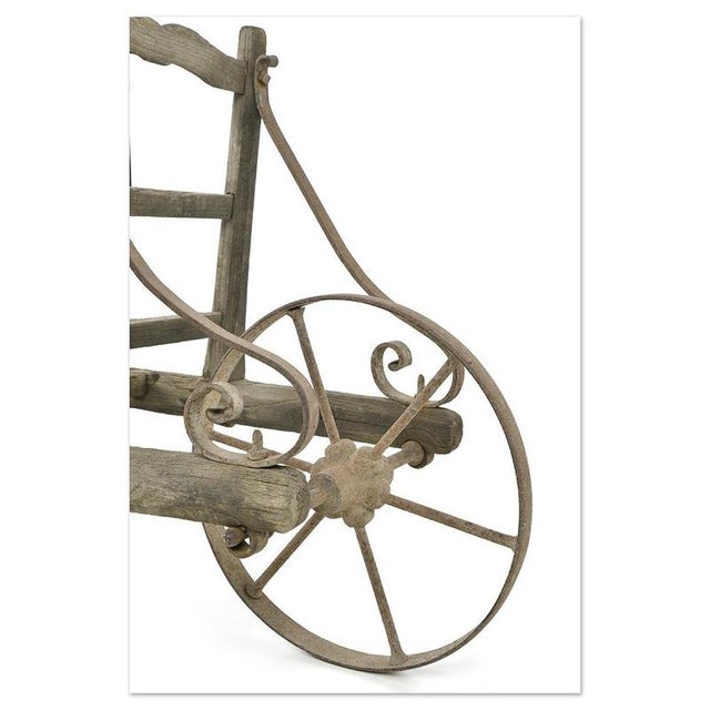 19th Century Wheelbarrow in Wood and Metal For Sale - Image 4 of 7