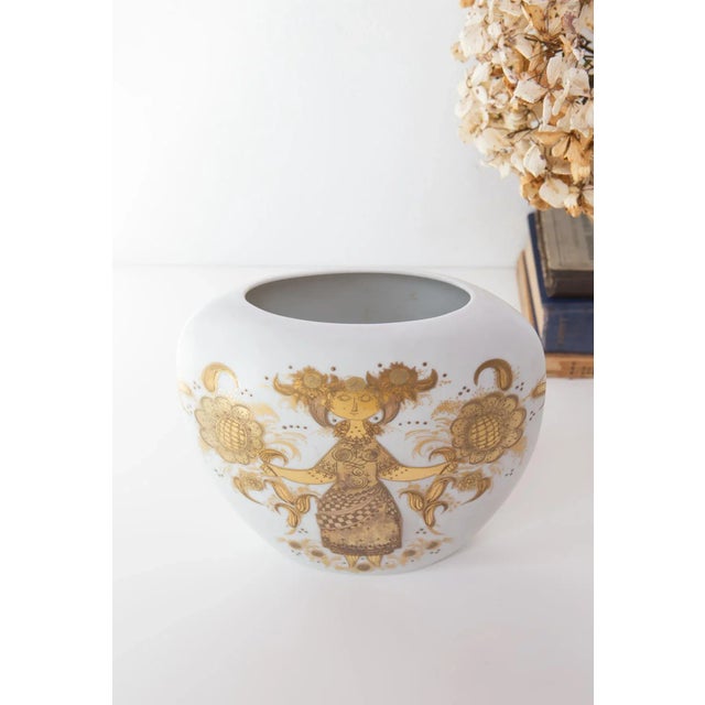 Vintage Porcelain Vase 4 Colour Series by Bjorn Wiinblad for Rosenthal, 1970s For Sale - Image 9 of 10