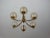 Gold Vintage Chandelier in Brass, Aluminium and Glass, 1970s For Sale - Image 8 of 12