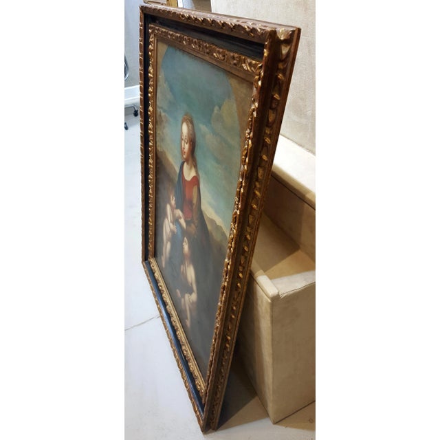 Madonna With Child -17th/18th Century Italian Old Master - Oil Painting For Sale - Image 9 of 10