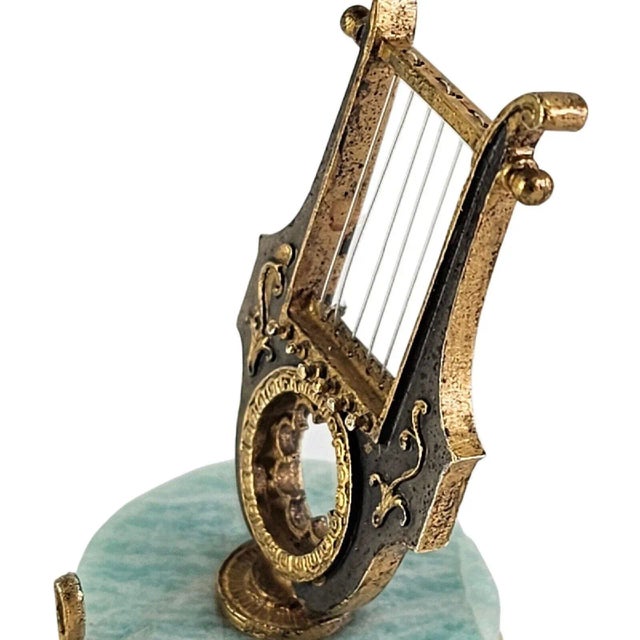 Angeletti Italian Silver Place Card Holder Lyre Music Design For Sale In San Francisco - Image 6 of 9