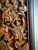 Striking Vintage Chinese Teak Relief Carving Wall Panel Chinoiserie Hollywood Regency Asian Wall Sculpture For Sale - Image 4 of 12