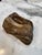 Vintage Hand-Carved Brown Marble Ashtray – Natural Raw-Edge Stone For Sale - Image 4 of 6