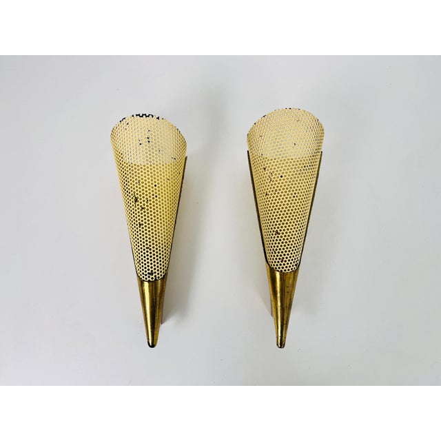 1960s Brass Sconces by Maison Lunel, 1960, France - A Pair For Sale - Image 5 of 13