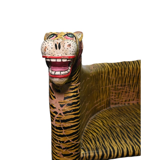 1990s Wooden Vintage Seating Bench - Outdoor Collectible Chair - 1990's For Sale - Image 5 of 8