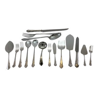 1980s Dessert Spoon & Fork, Du Barry - Set of 12 For Sale