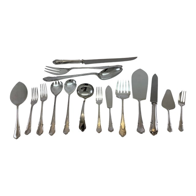 1980s Dessert Spoon & Fork, Du Barry - Set of 12 For Sale