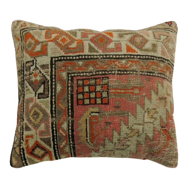 Antique Zabihi Collection Karabagh Rug Pillow For Sale