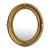 Antique Gold Wood Oval Frame, No Glass For Sale