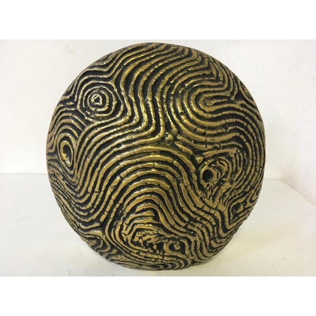 Metal Postmodern Abstract Moon Sculpture in Bronze by Maurizio Bonora, Italy, 1985 For Sale - Image 7 of 18