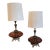 Pair of 1970s Hollywood Regency Ef Industries Lamps For Sale