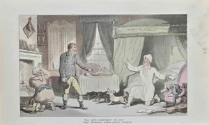 Thomas Rowlandson, The Wild Exuberance of Joy, Etching, 1817