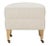 Alcott Ottoman, Cream Linen For Sale - Image 4 of 8