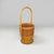 Mid-Century Modern Italian Round Rattan Umbrella Stand with Handle, 1960s For Sale - Image 6 of 18