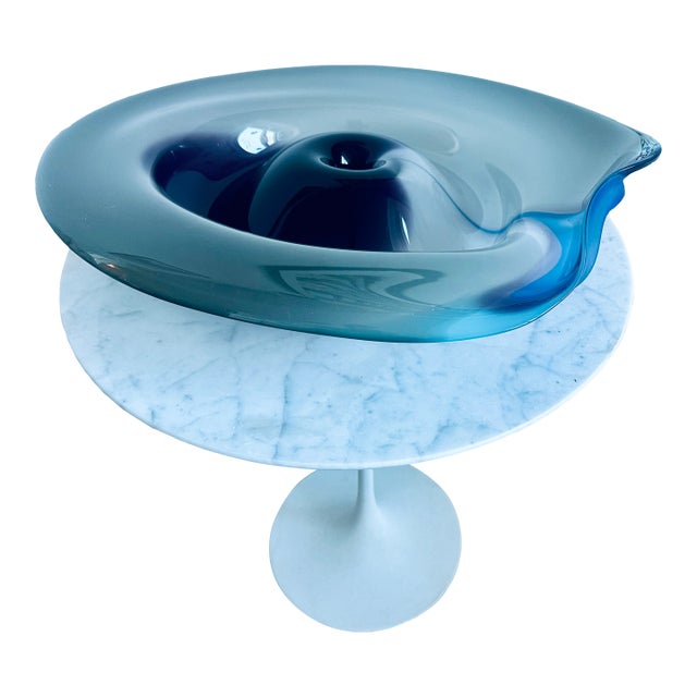 Willsea O'Brien Studio Art Glass Centerpiece- 1980s Post Modern Dale Chihuly Style For Sale