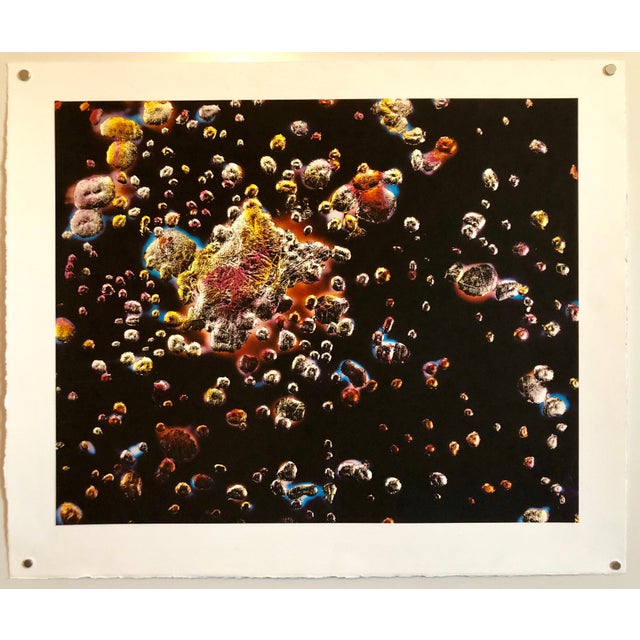 Abstract Expressionism Victor Raphael, Space Field, Digital Iris Print Muse X Large Photograph on Heavy Paper For Sale - Image 3 of 5